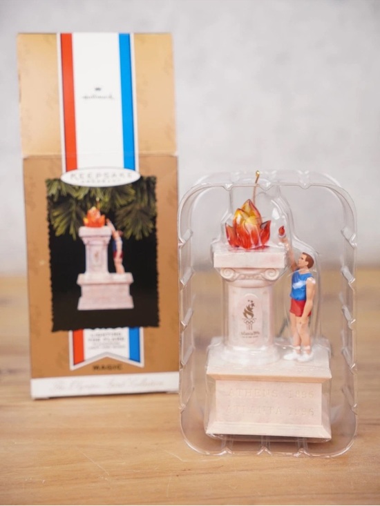 Hallmark Other - Hallmark Keepsake Ornament Olympic Spirit Lighting The Flame 1996 Atlanta Games